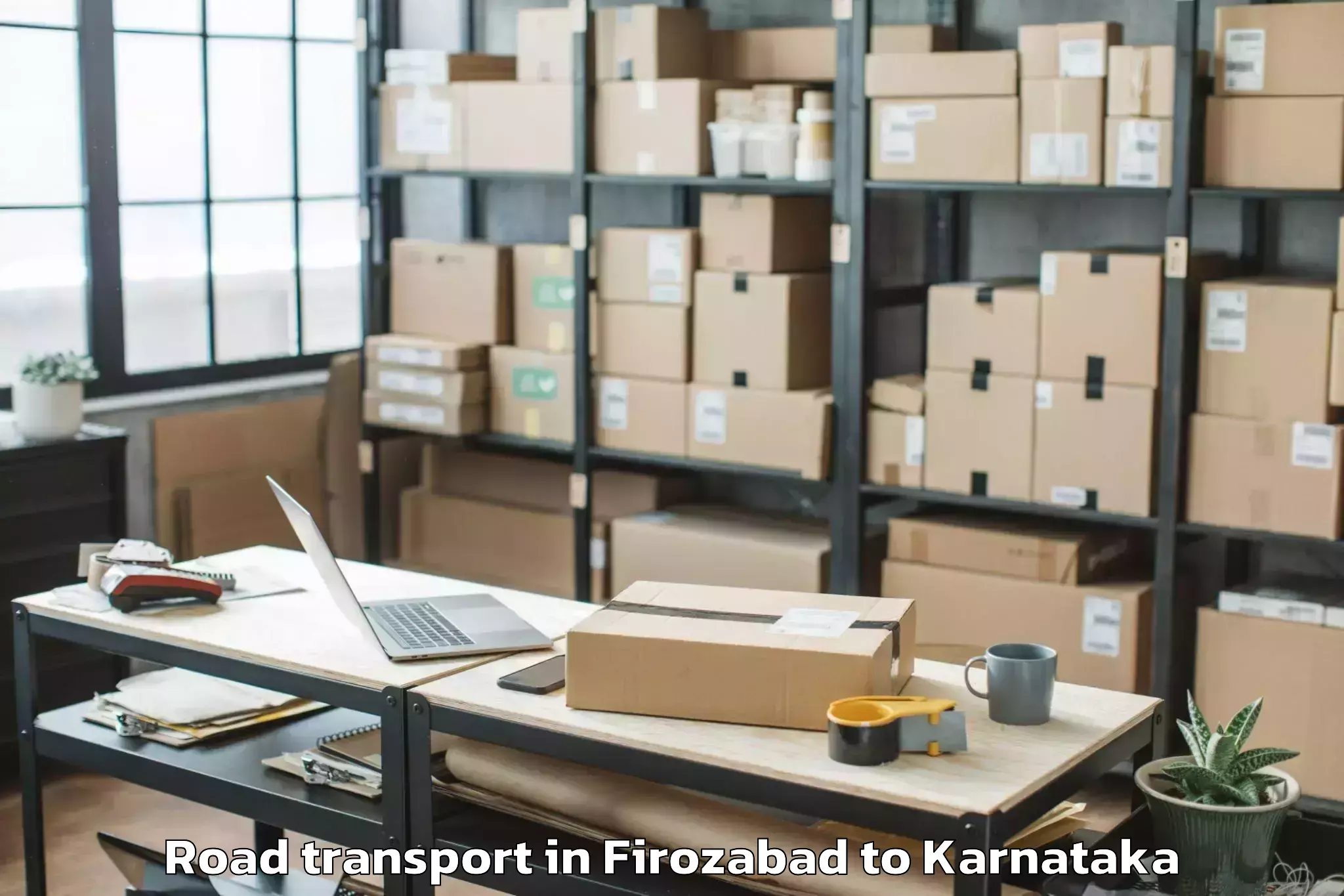 Book Firozabad to Gadag Betageri Road Transport Online